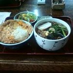 岩久 - カツ丼と蕎麦セット