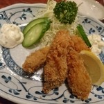 やきとり山平 - カキフライ　自家製タルタルが美味い！