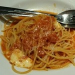 トラットリア クアルト - 【2015年11月忘年会】トマトとモッツアレラのパスタ