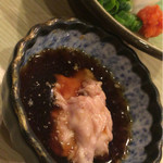 くりや - カワハギの肝醤油