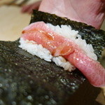 寿しの吉乃 - 2015.11 トロ手巻き