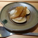 寿しの吉乃 - 2015.11 はまぐり、焼きフカヒレ