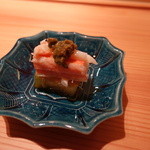 寿しの吉乃 - 2015.11 庄内芳がに(ずわいがに)かに味噌、茄子