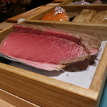 寿しの吉乃 - 2015.11 本日のネタのお披露目、熟成させた鮪