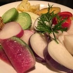 カギロイ - 横須賀野菜のオリーブオイル焼き　2015.11再訪