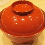 三谷 - お椀→大原産アワビと肝ソース