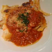 リストランテ ラ チャウ - 卵とルコラのラザニア、牛肉のラグーソース（ランチ）