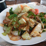 ホルモン炒め定食（900円）