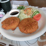 里芭亭 - ミンチカツ定食（800円）