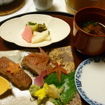 中の坊瑞苑 - 神戸牛炙り寿司