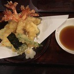 New Chibori - 天ぷら盛り合わせ！海老がプリプリで美味しいです