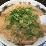 来来亭 - こってりラーメン 固め多めネギ多め ¥690+税