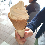 Michinoekikyoutambaajimunosato - 黒豆きな粉ソフトクリーム