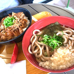 Michinoekikyoutambaajimunosato - 黒豆うどん、丹波牛丼