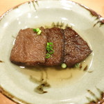 肉の味を付けた自家製蒟蒻