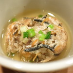 竹千代 - 五郎島金時　加賀蓮根　昆布　ヒジキ　牛蒡　人参のガンモドキ