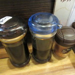 維新亭 - 卓上調味料♪