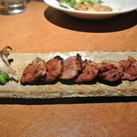 酒とそば まるき - 動産鴨の炙り焼き