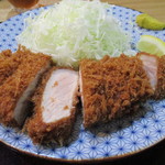 上ロースかつ定食（アップ）