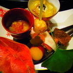 Kaiseki Cha Ya Mizu Oto - 前菜_201411_夕食