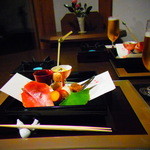 Kaiseki Cha Ya Mizu Oto - 前菜_201411_夕食