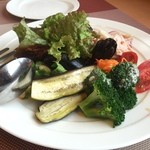 リストランテ フクイ - サラダ。野菜が美味しい！