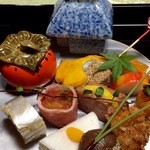 旅館大橋 - 【夕食】匠の芸術的な前菜盛り合わせ