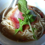 とものもと - ホンビノスとハモンセラーノの白湯 １０００円