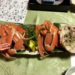 【夕食】茹で蟹(一匹/人)