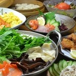 Chuukasakaba Samohan - 刺し盛り＆白湯鍋付き食べ飲み放題プラン