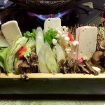 旅館大橋 - 【夕食】蟹のフリフリ鍋