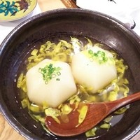 下町割烹とめだて - （2015/11  訪問）蕪の菊花餡がけ。750円。