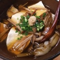 下町割烹とめだて - （2015/11  訪問）きのこ豆腐。550円。