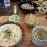 Cafe slow. - 明太子と長芋と枝豆のドリア