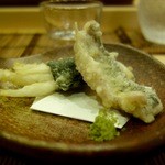 鮨駒 - ［2015/11］酒肴⑩ ハタハタと白魚の天ぷら