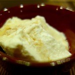 鮨駒 - ［2015/11］酒肴⑪ 店主自慢の濃厚豆腐