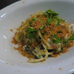 白子とカラスミのパスタ