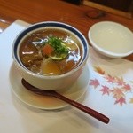 割烹あべ - 白子の豆乳蒸し