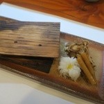 割烹あべ - 杉板焼き