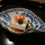 壽山 - 胡麻豆腐　エビ　キャビア