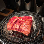 Yakiniku Toraji - 29の日サービスのダイヤモンドカットハラミ(¥790)