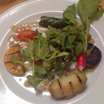 レストラン 花水 - 有機&自然栽培野菜のアンチョビソース