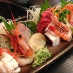 海鮮料理 吾作どん  - H.27.7.12.夜 海鮮造り盛り合わせ 1,800円税別
