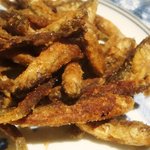 味彩 のと与 - 小鮎唐揚げ　冷えてます、油まわってました。