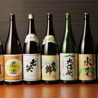 信州の地酒は常時12蔵以上ご用意！