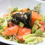 salmon and avocado salad