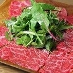 STEAK & BAR　SANKYU - 宮崎牛の炙りカルパッチョ