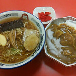だるま軒 - ●2015 #098 ＠１日１０食限定／正油ラーメン＆ミニカレー ￥880