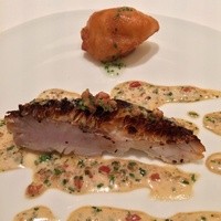 カンテサンス - 下田の甘鯛 赤座海老のソース