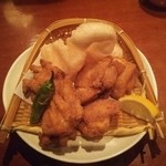 海鮮山鮮 - 若鶏の唐揚げ(税別\620)